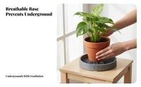 Round Flowerpot Base Thickened Round Pot Base long-lasting for Windowsill, flourishty owners