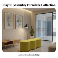 connecting segment Piece Stool Combination children's Furniture Colorful Reception Seating for Guests, Homeowners, Kindergarten, Playroom, Lobby