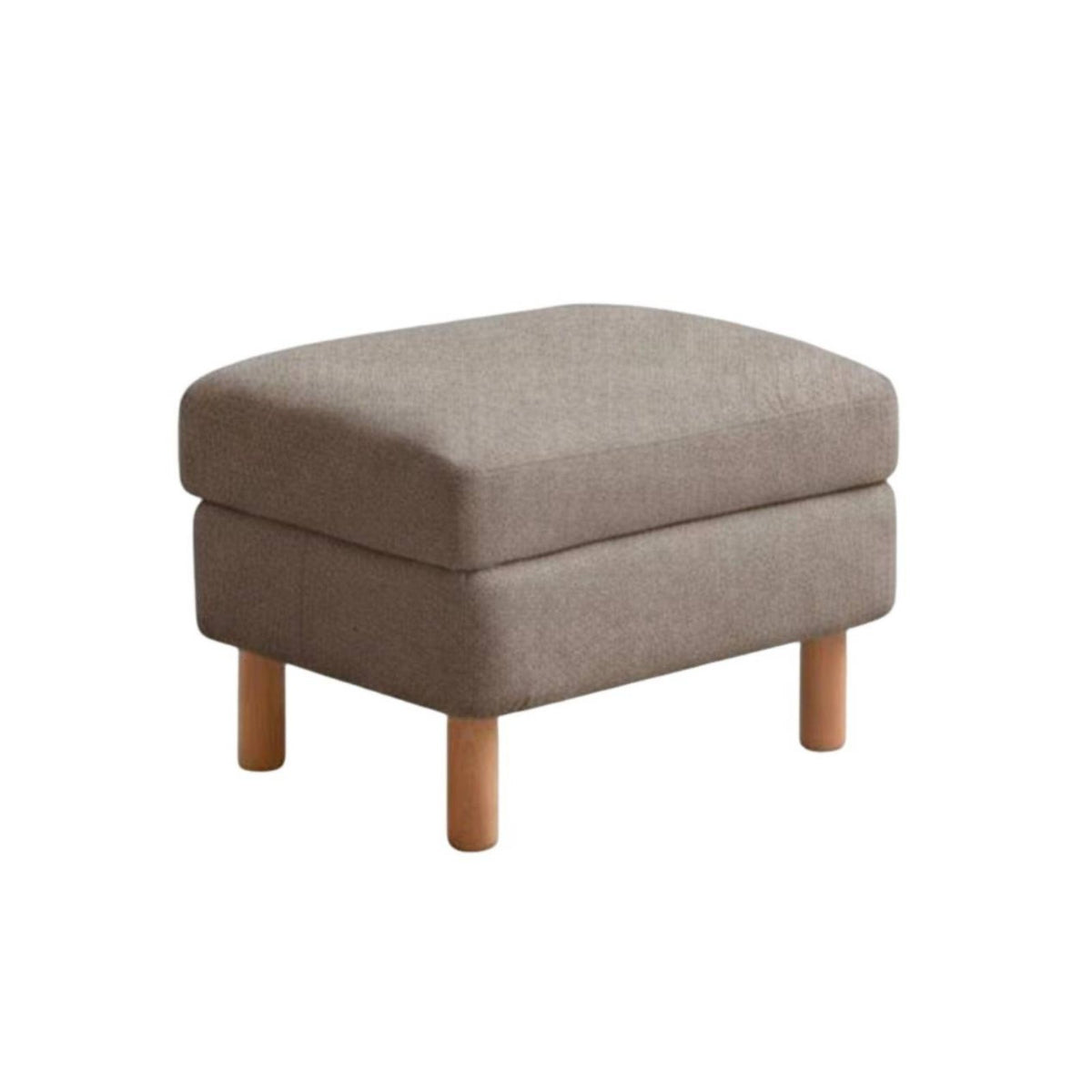 firm Wood Legs Upholstered Wooden Leg Stool firm support Sponge padding Upholstered Rectangular Stool Minimalist Design Footstool Multi-Purpose for Families, Homeowners, Adults, Living Room, Entryway, Hallway, by a Couch