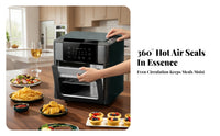 Space Gray Air Fryer Oven Viewing Window Tabletop Air Fryer Oven