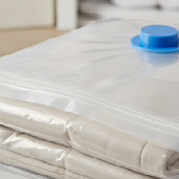 Vacuum Compression Storage Bags for Clothes and Bedding, Thickened Transparent Space Saver Bags for Travel and Home