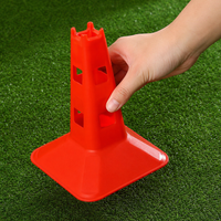 Red Square Football Training Equipment, Thickened PE Cones for Agility Training, Sports Marker Cones for Coaches