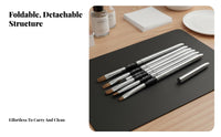 6 Pieces Multiple Sizes Included Nail Art Brush Set Detachable Design Gel Nail Brush Set Professional Quality for Home Use, Beauty School