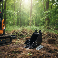 Multi-Purpose Mini Excavator Attachment Long-Lasting Construction Excavator Quick Hitch Coupler Reinforced Structure Heavy Equipment Part Easy Installation for Contractors, Landscapers, Farmers, Forestry, Farming, Municipal Works