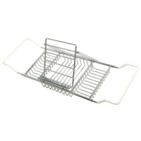 Bathtub Rack Extendable Bathtub Tray Wire Frame Shelf for Home Spa