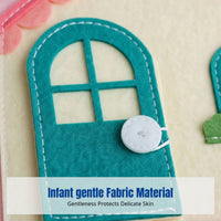 Infant Fabric Quiet Book, Montessori Early Education, Soft, Tear-Resistant, 3D Cognition Toy