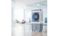 Evaporative Air Cooler with Wheels Industrial Evaporative Air Cooler Wheeled Mobile for Workshop, Factory