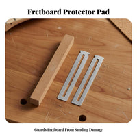 3 Pieces Stainless Steel Fretboard Protector Grinding Stone Prevents Scratches Guitar Fingerboard Protector Set Long-Lasting for Guitarists