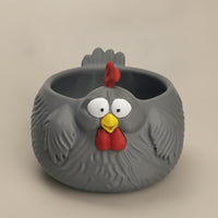 Decorative Chicken Storage Bowl Farmhouse Chicken Shaped Bowl Tabletop Hen Egg Holder Sculptural for Kitchen Counter, Coffee Table, Bathroom Vanity