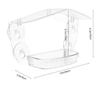 Clear Window Bird Feeder with Suction Cups Transparent Window Bird Feeder House-Shaped Weatherproof for Nature Lovers, Backyard, Patio