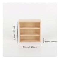 Unfinished Miniature Wooden Cabinet DIY Dollhouse Cabinet Paintable Dollhouse Cupboard Realistic for Collectors