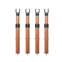 4 Pieces Adjustable Elevating Pole Sturdy Duty Telescopic Holder Rod Space