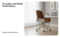 Armless Caster Chair Minimalist design rotating Seat Ergonomic rear supportrest Padded padding for Students, Bedroom