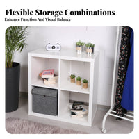unobstructed Display configurable Cube Shelving Freestanding shelving unit DIY Configuration Organizer unit adaptable for Book Lovers, homeowners, Kids' Room, Playroom, Home Office, Bedroom