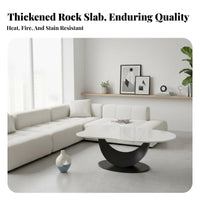 2 Pieces Irregular Shape fluffyShaped Coffee Table Modern Design fluffyShaped Nesting Tables Heat Resistant Household Furniture Easy to Clean for Apartment Dwellers, Homeowners, Interior Designers, Living Room, Small Areas, Lounge Area, Bedroom