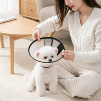 Dog Cone and Cat Cone, Transparent PVC Dog Neck Cone and Cat Neck Cone, Anti Bite Lick After Surgery for Dogs and Cats