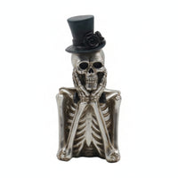 Skeleton Figurine Gothic Skeleton Decor Freestanding for Mantel
