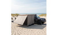 Black Trim Awning Room Panel Soft-Sided Zippered Screen Panel Rectangular Garden Shelter