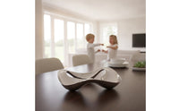 Irregular Fruit Plate Sculptural Mirror Finish Serving Tray Minimalist Open Serving Tray for Tabletop