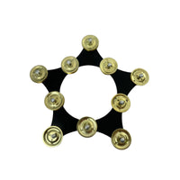 Star Tambourine Lightweight Jingle Disc Tambourine Disc Easy to Use Percussion Accessory Ergonomic for Percussionists