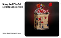 Clown Red Balloon Balloon Operated Bouncing Clown Decoration