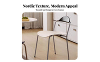 Archd Rear Chair Stackable Seating Furniture Minimalist Design Lightweight for Business Owners, Students, Restaurant, Office