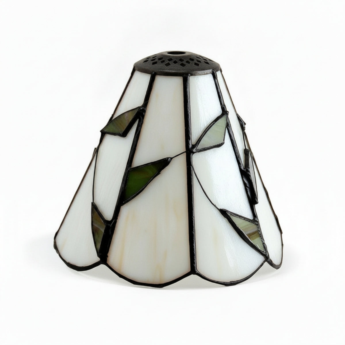 Vintage-Inspired Tiffany Stained Glass Lampshade Handmade Stained Glass Lampshade Translucent Pendant Light Shade for Diyers, Homeowners, Table Lamps, Living Rooms, Bedrooms
