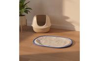 Flexible Litter Box Mat Guarding Cat Litter Mat Soft Scatter Control for Apartment
