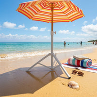 Umbrella Base Stand Foldable Umbrella Stand with Folding Legs Metal Outdoor Anchor for Garden, Backyard, Beach
