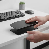 Monitor Mount Reinforcement Plate Sturdy Monitor Arm Reinforcement Plate Bracket Anti-Slip Stable for Glass Desk, Home Office