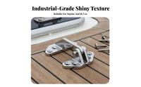 Stainless Steel Bifold Hinge Sturdy Duty Boat Hinge Yacht Awning Fitting Mirror Polished Easy to Install
