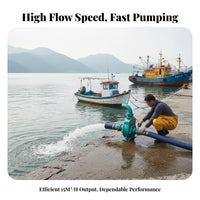High Flow capacity 2in automaticPriming Pump Head Pumping Equipment for Farmers, Boat Owners, Construction Workers, Agricultural Irrigation, nautical Applications, Farms