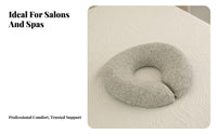 Removable and Washable U-Shaped Face Pillow Skin-Friendly U-Shaped Face down Pillow Easy to Clean for Spa Professionals, Spas, Clinics, Home