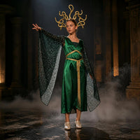 Medusa Costume for Kids and Adults - Greek Mythology Gorgon Cosplay Outfit