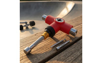 Versatile Skateboard Repair Tool Metal Extension Complete Skate Tool Built-in Socket Heads Sports Gear for Board Setup