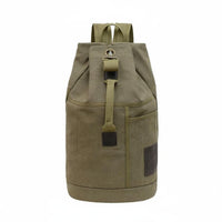 Large Capacity Canvas Backpack Reinforced Stitching Vintage Canvas Rucksack Adjustable Shoulder Straps Vintage Travel Rucksack Casual Design for Men, Travelers, Students, Outdoor, Camping, School