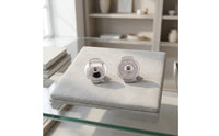 8mm Earring Backs with Disc Polished Push-on Earring Backs Hypoallergenic Jewelry Findings Lightweight