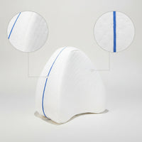 Ergonomic Contoured Leg Pillow Orthopedic Leg and Knee Pillow Washable Removable for Side Sleepers, Sleeping