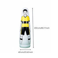 Soccer Training Mannequin Quick Setup Soccer Figure Opponent Indoor and Outdoor Use Inflatable Practice Mannequin
