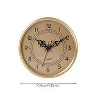 Quartz Silent Sweep Timepiece Insert Movement DIY Round Metal Timepiece Insert Insert Replacement