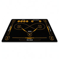 indoor/outdoor Hockey Floor Mat with Markings Slim-Profile Stickhandling Training Mat Long-Lasting Hockey Training Aid Portable for Athletes, Backyard, Home Gym, Garage