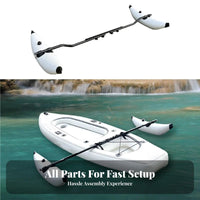 Inflatable Kayak Side Stabilizer Anti-Tip Kayak Stabilizer System Paddling Craft Side Stabilizer Kit Lightweight & Portable Boat