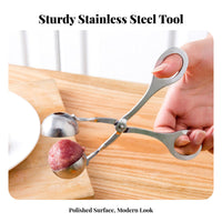 Meatball Maker Easy to Clean Stainless Steel Meatball Ladle DIY Tool Stainless Steel Baller for Cooking Enthusiasts, Parents, Meal Prep, BBQ, Cooking