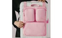 Tourist Satchel Bag with Attachment Detachable Suitcase Hanging Bag Multi Compartment Organizer with Storage Pockets for Journeyers, Commuting