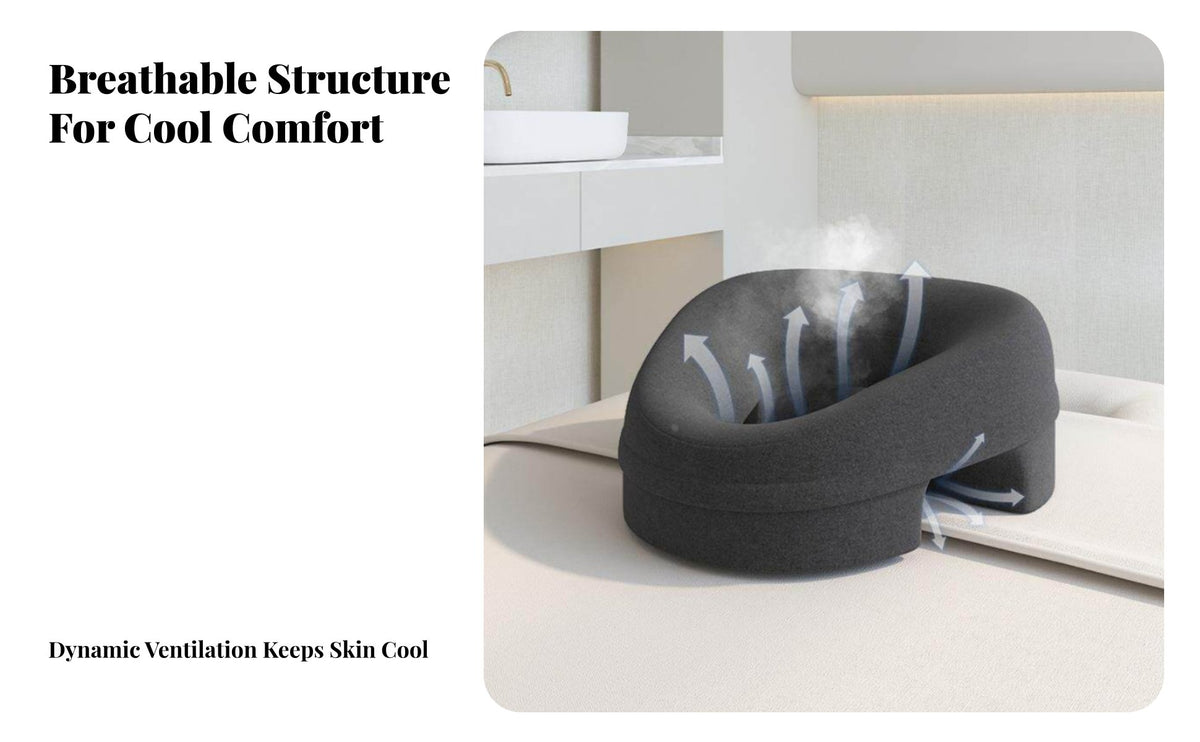 Zero Eye Pressure Massage Table Face Cradle Surround Support Prone Position Pillow Breathable for Adults, Office Workers, Spa, Home