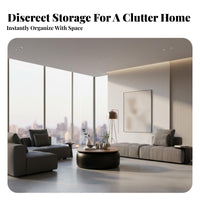 2 Pieces Round Tabletop Nesting C Not on Ee Table Set Rounded Edges Nesting C Not on Ee Table Pair Space-Saving Living Room Furniture Hidden Storage for Apartment Dwellers, Design Enthusiasts, Interior Decorators, Small Areas, Lounge Area, Not on Ice