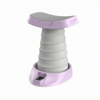 Molded Plastic Push-up Assist Assistant Ribbed Column Freestanding Push-up Stand Matte Finish Exercise Handles Curved Top for Floor Use