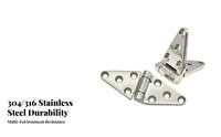 Stainless Steel Triangle Hinge Sturdy Duty Flag Hinge Professional Hardware Rust Resistant Rustproof