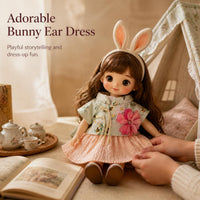 20cm Cotton Doll Casual Overalls Outfit Set Plush Toy Clothes