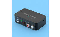 Mic Input Wireless Audio Receiver Low Latency Bluetooth Audio Receiver Automatic Reconnection Stereo Sound Converter Long Range for Karaoke